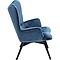 Fauteuil VICKY Kare Design velours petrole