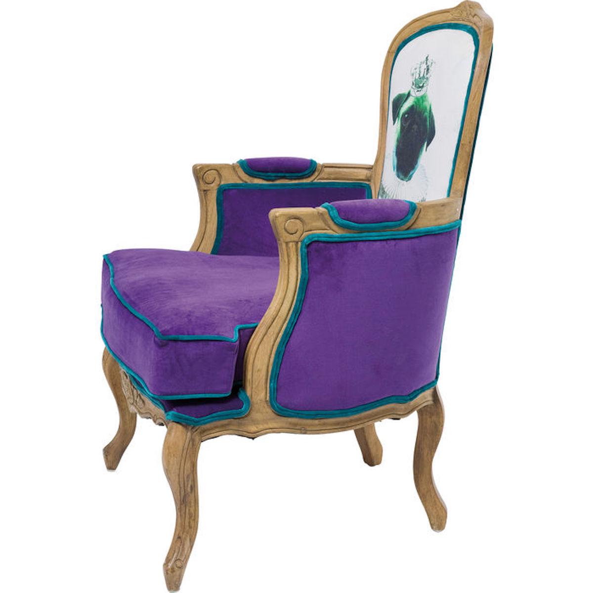 Fauteuil VILLA GRANDFATHER Mops violet