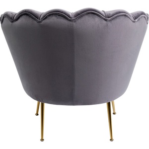 Fauteuil WATER LILY Kare Design doré gris
