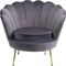 Fauteuil WATER LILY Kare Design doré gris