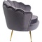 Fauteuil WATER LILY Kare Design doré gris