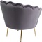 Fauteuil WATER LILY Kare Design doré gris
