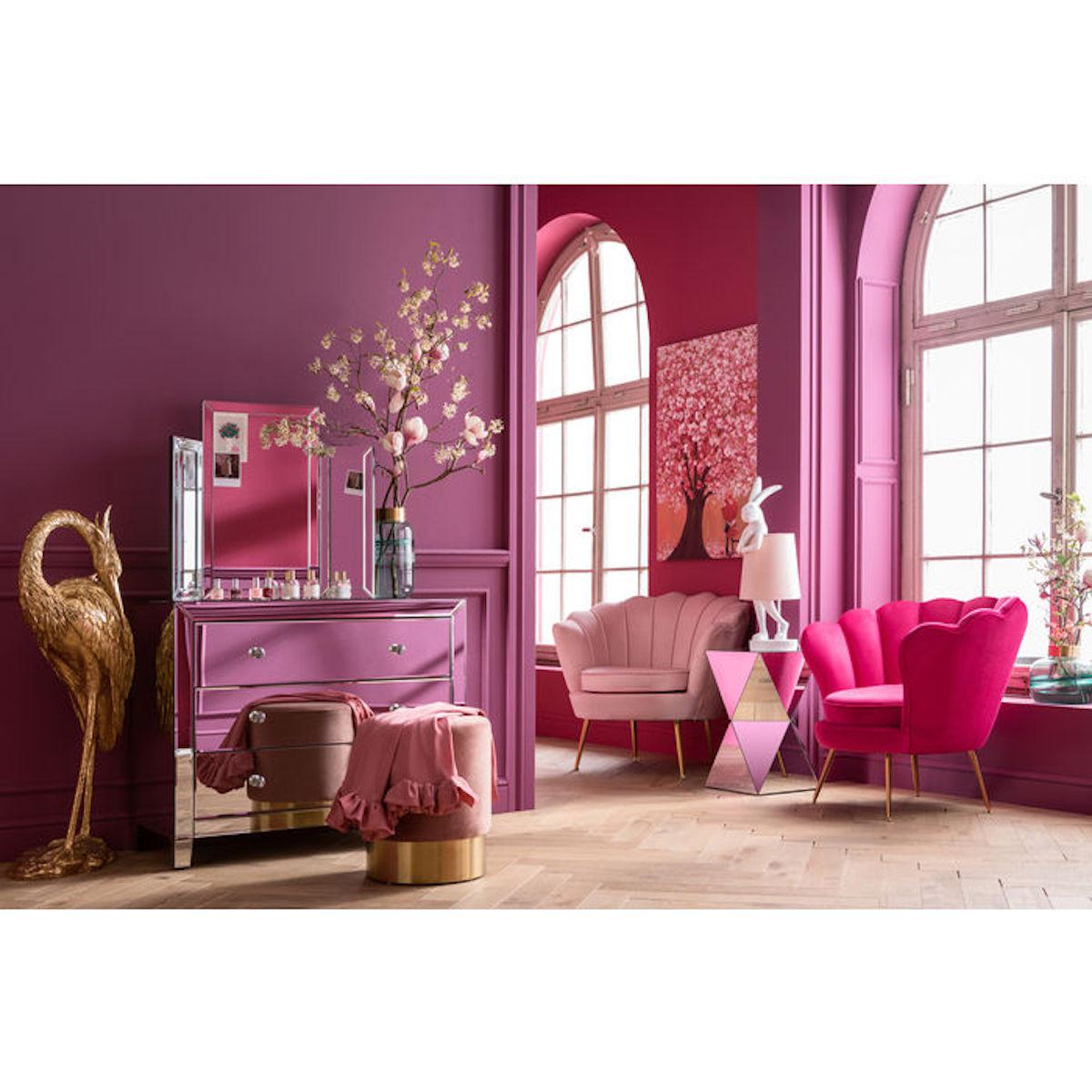 Fauteuil WATER LILY Kare Design fuchsia