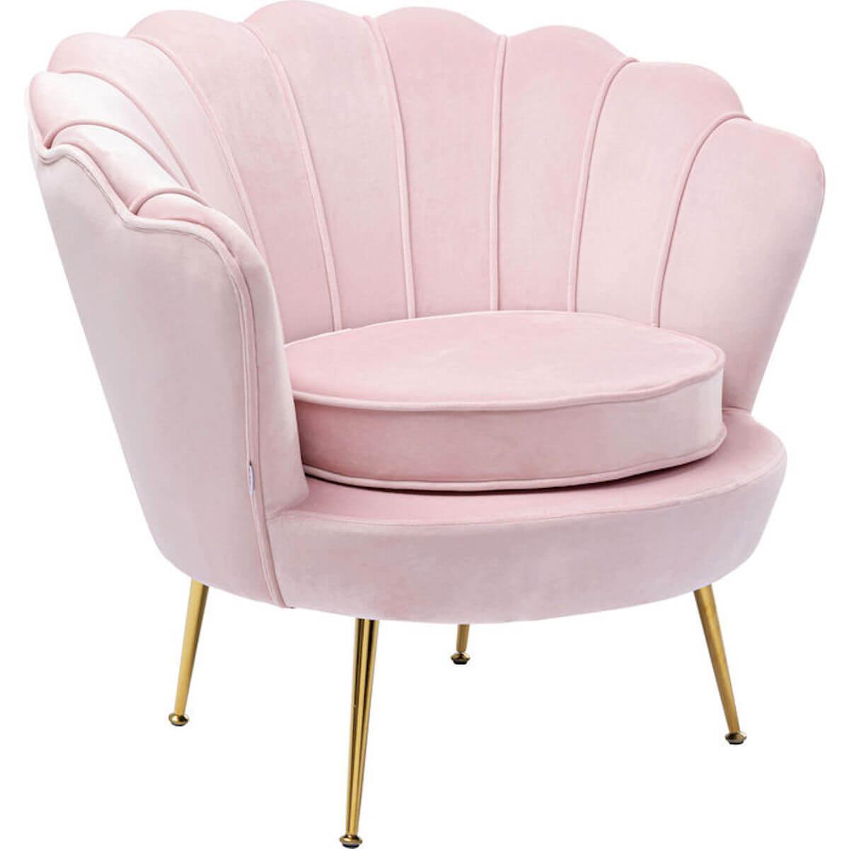 Fauteuil WATER LILY Kare Design rosé