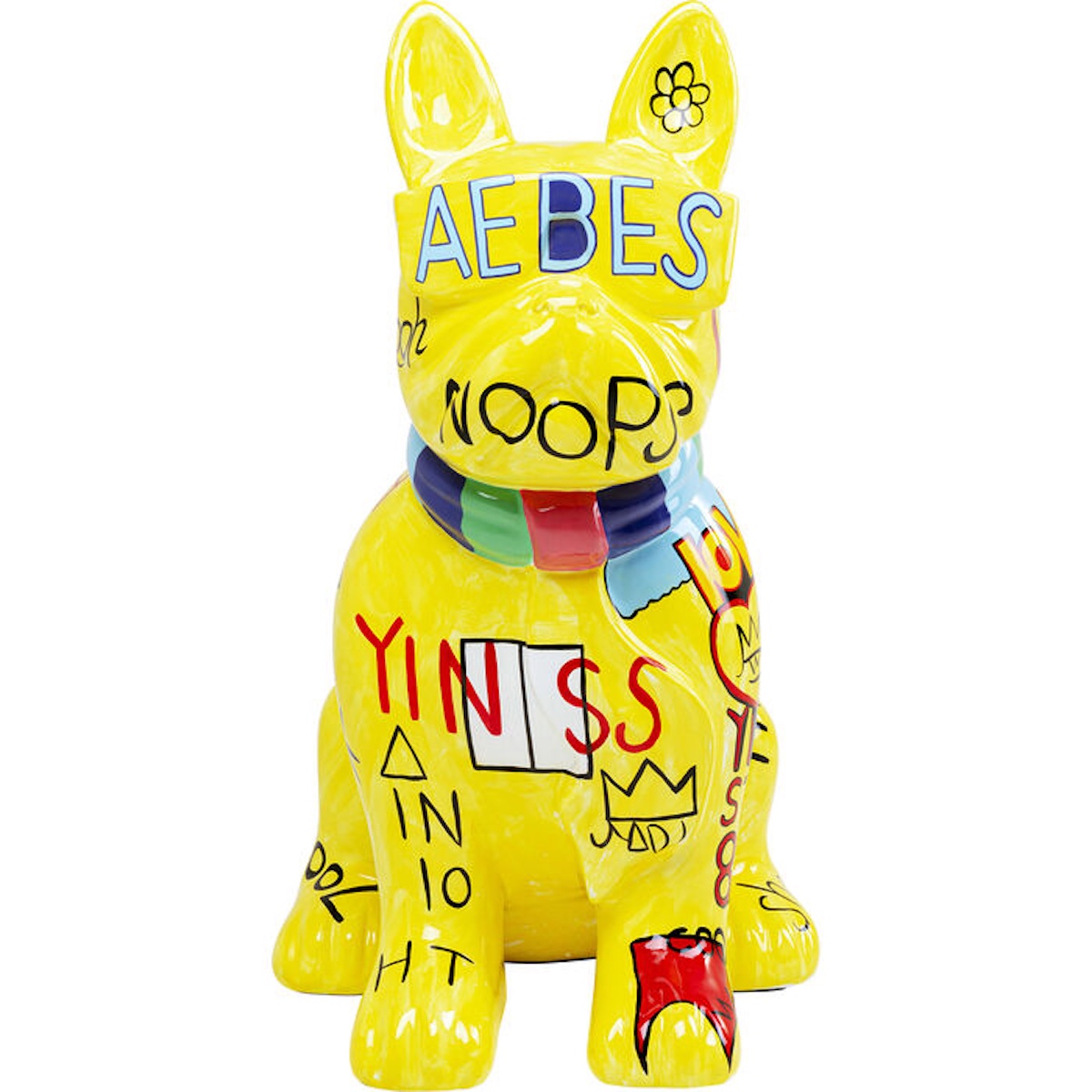 Figurine décorative 122cm GRAFFITI Kare Design jaune