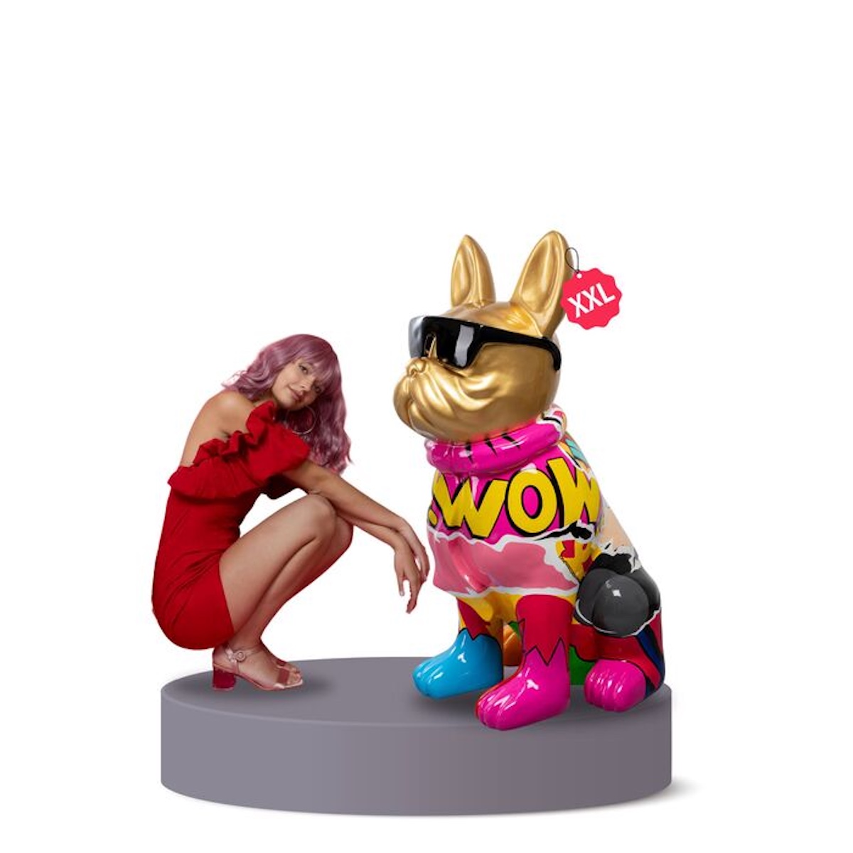 Figurine décorative 152cm GRAFFITI DOG Kare Design