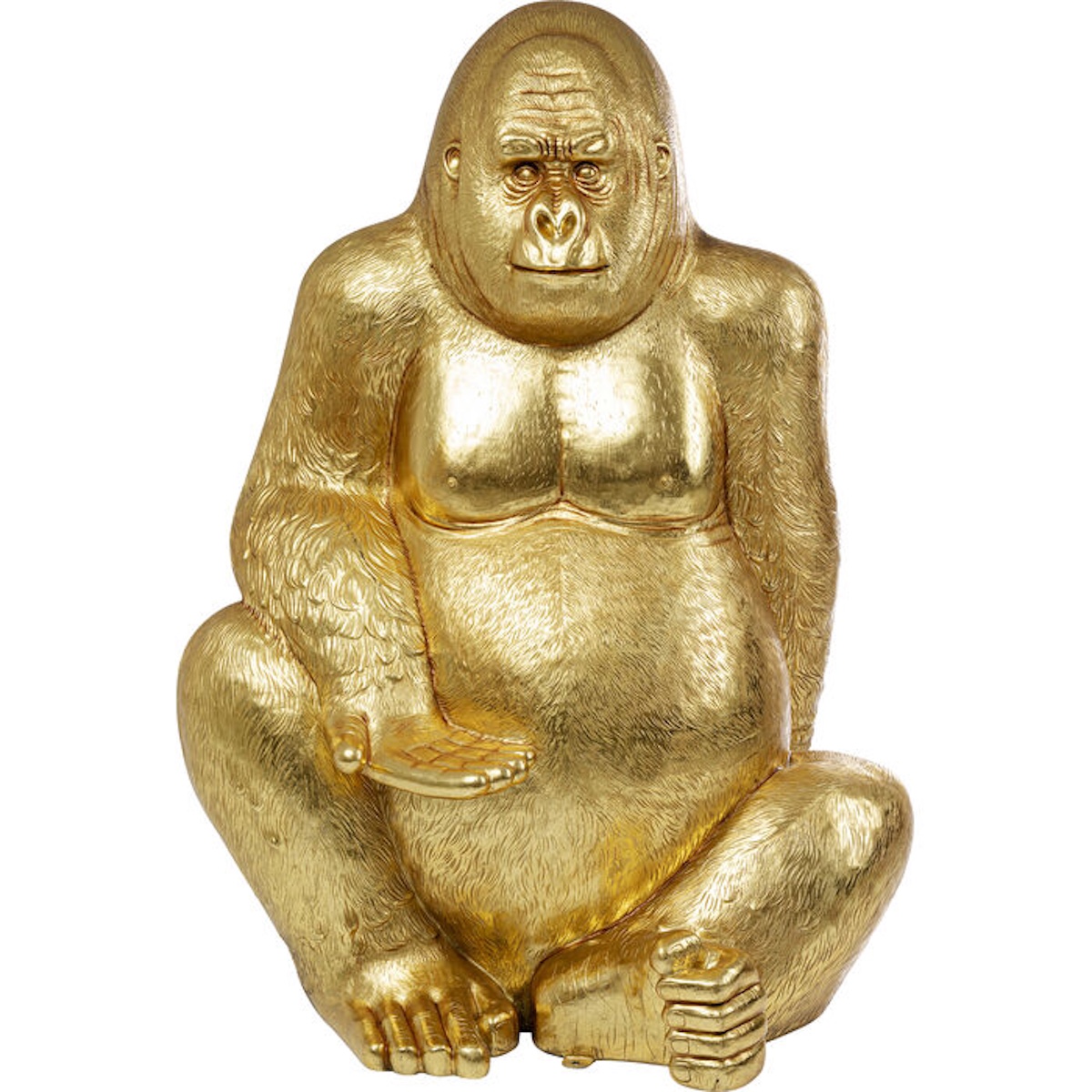 Figurine décorative 180cm GORILLA XL Kare Design doré