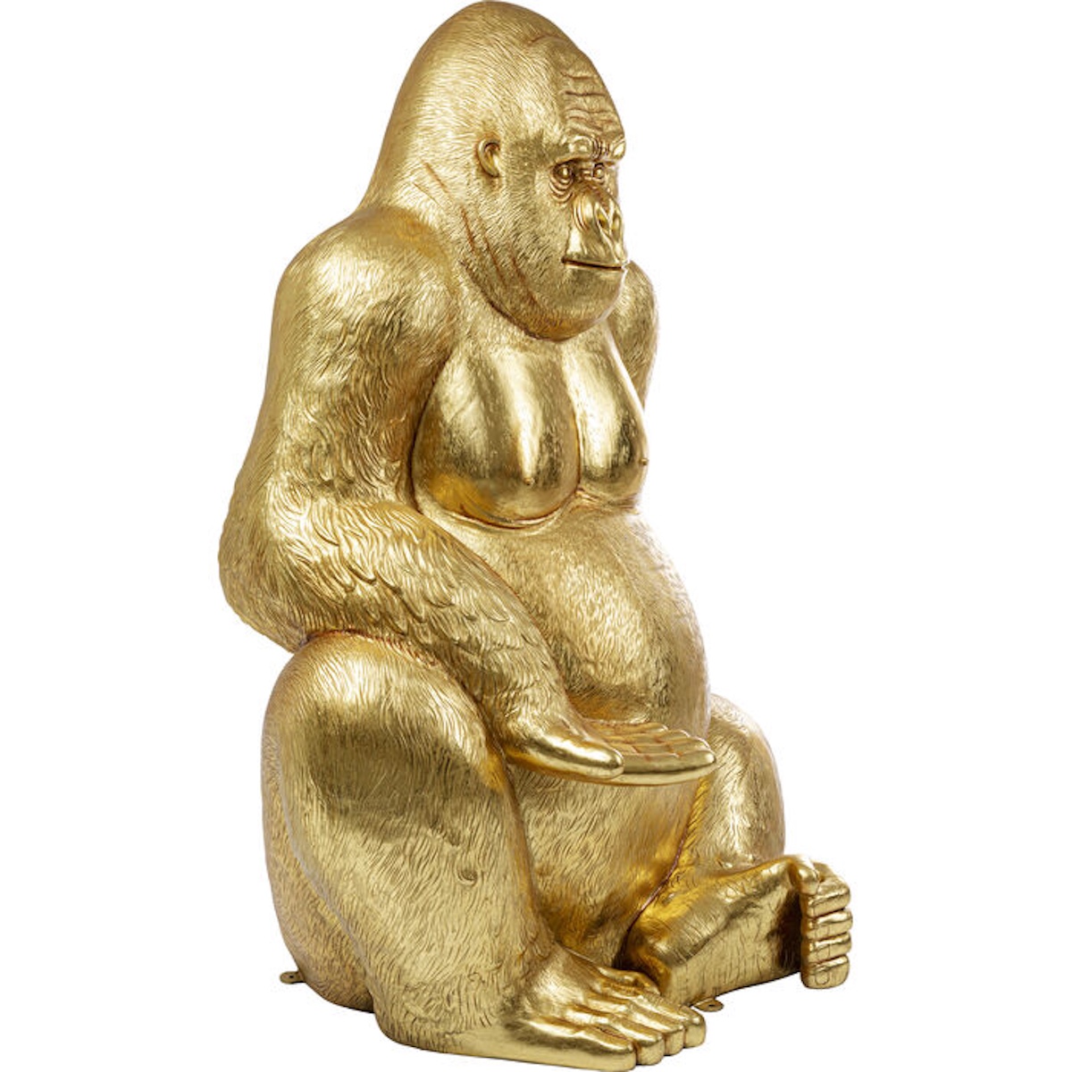 Figurine décorative 180cm GORILLA XL Kare Design doré
