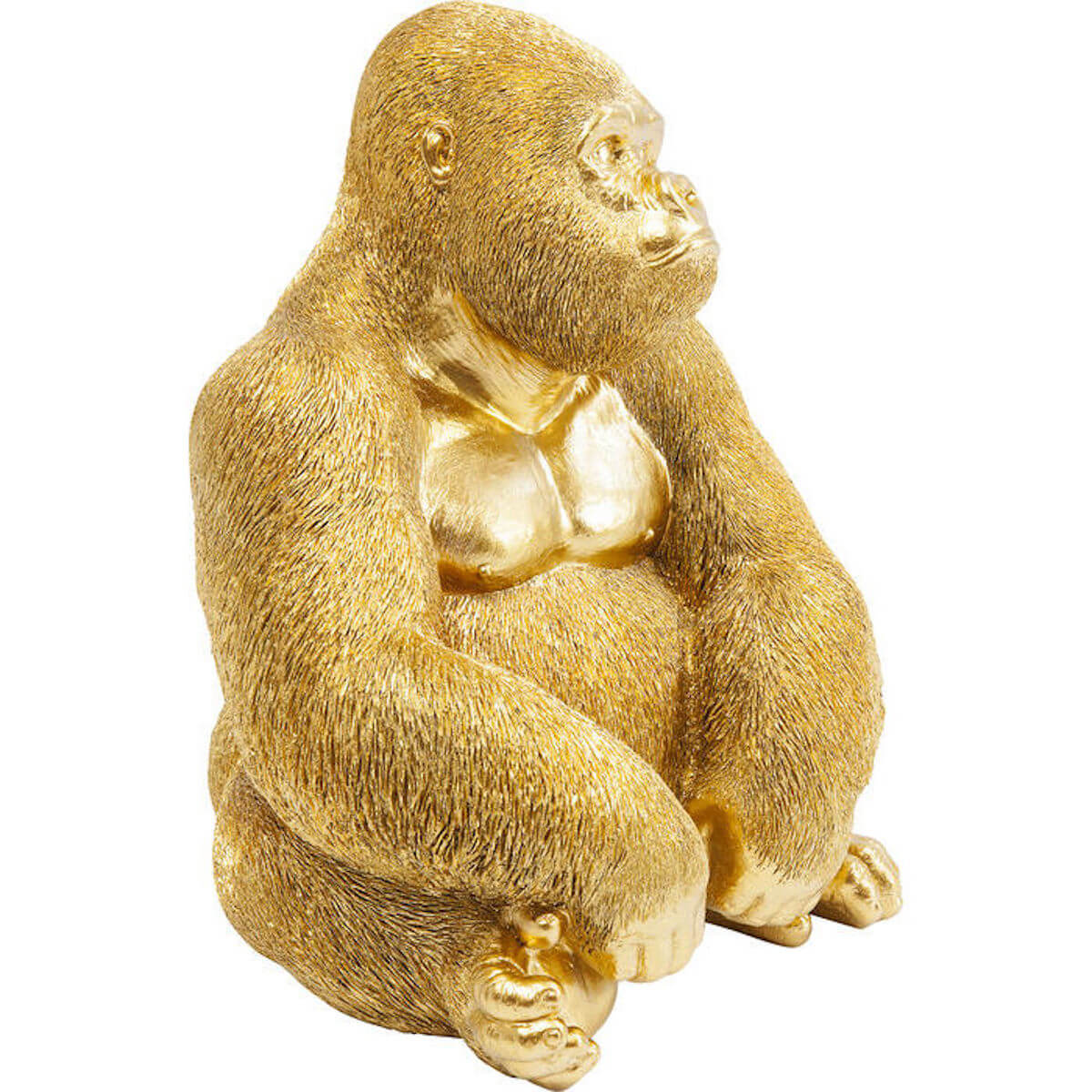 Figurine décorative 39cm MONKEY GORILLA Kare Design M dor
