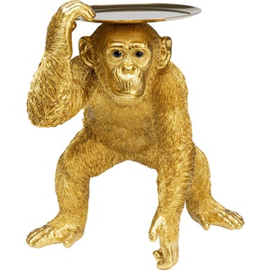 Figurine décorative 52cm BUTLER PLAYING CHIMP Kare Design doré