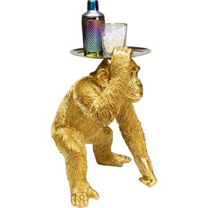 Figurine décorative 52cm BUTLER PLAYING CHIMP Kare Design doré