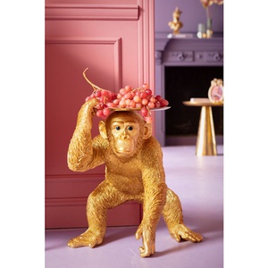 Figurine décorative 52cm BUTLER PLAYING CHIMP Kare Design doré
