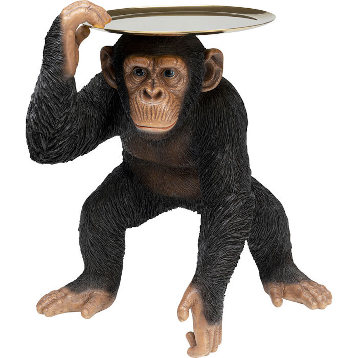 Figurine décorative 52cm BUTLER PLAYING CHIMP Kare Design noir