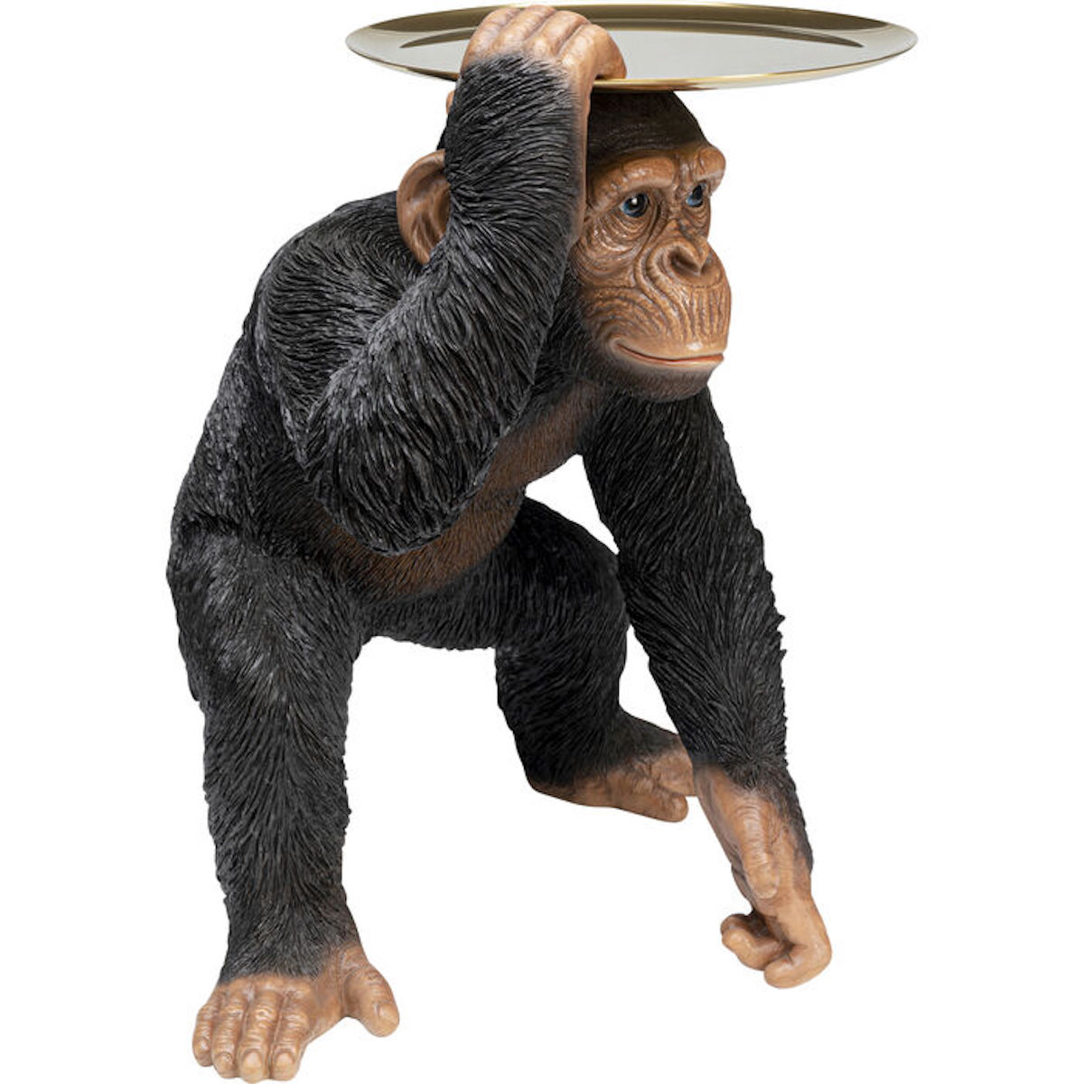 Figurine décorative 52cm BUTLER PLAYING CHIMP Kare Design noir