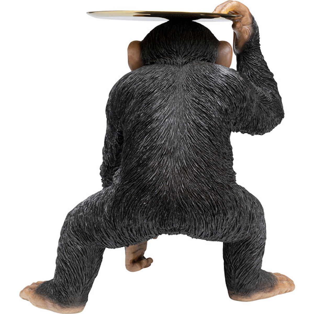 Figurine décorative 52cm BUTLER PLAYING CHIMP Kare Design noir