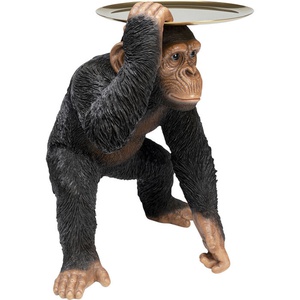 Figurine décorative 52cm BUTLER PLAYING CHIMP Kare Design noir