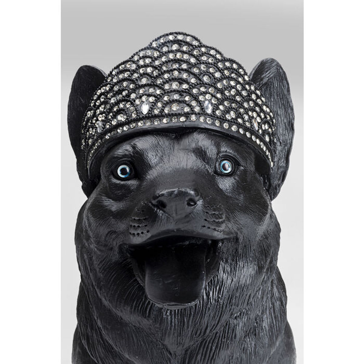 Figurine décorative 52cm ROYAL STANDING CORGI Kare Design noir