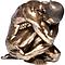 Figurine décorative 54cm NUDE MAN HUG Kare Design Bronze