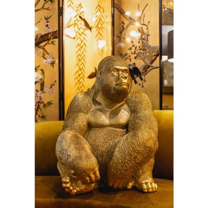 Figurine décorative 76cm MONKEY GORILLA XL Kare Design doré