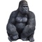 Figurine décorative 76cm MONKEY GORILLA XL Kare Design noir