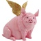 Figurine décorative 79cm FLYING PIG Kare Design fuchsia