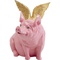 Figurine décorative 79cm FLYING PIG Kare Design fuchsia