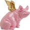 Figurine décorative 79cm FLYING PIG Kare Design fuchsia