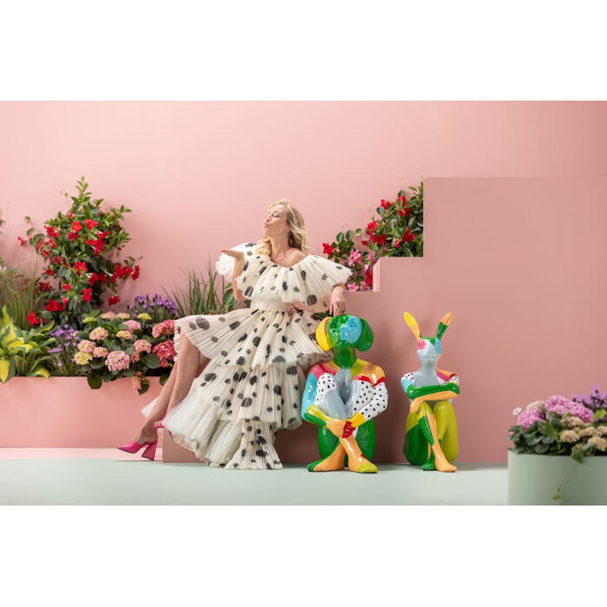 Figurine décorative 80cm DOG MARC Kare Design colore