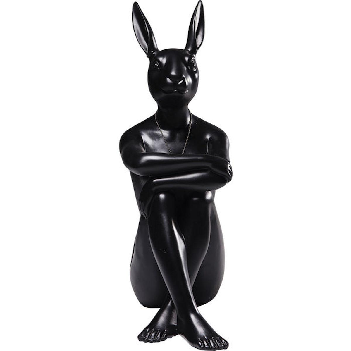 Figurine décorative GANGSTER RABBIT Kare Design noir