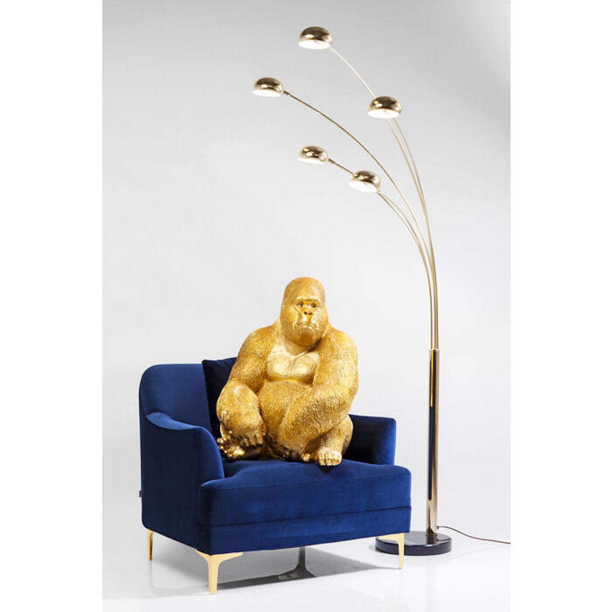 Figurine décorative MONKEY GORILLA SIDE XL Kare Design doré