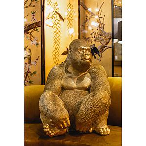 Figurine décorative MONKEY GORILLA SIDE XL Kare Design doré