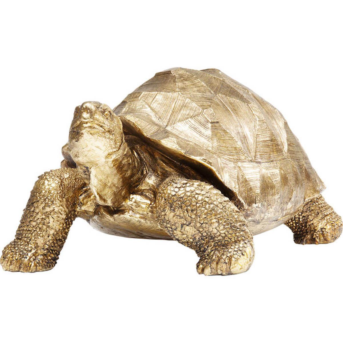 Figurine décorative Turtle Kare Design doré