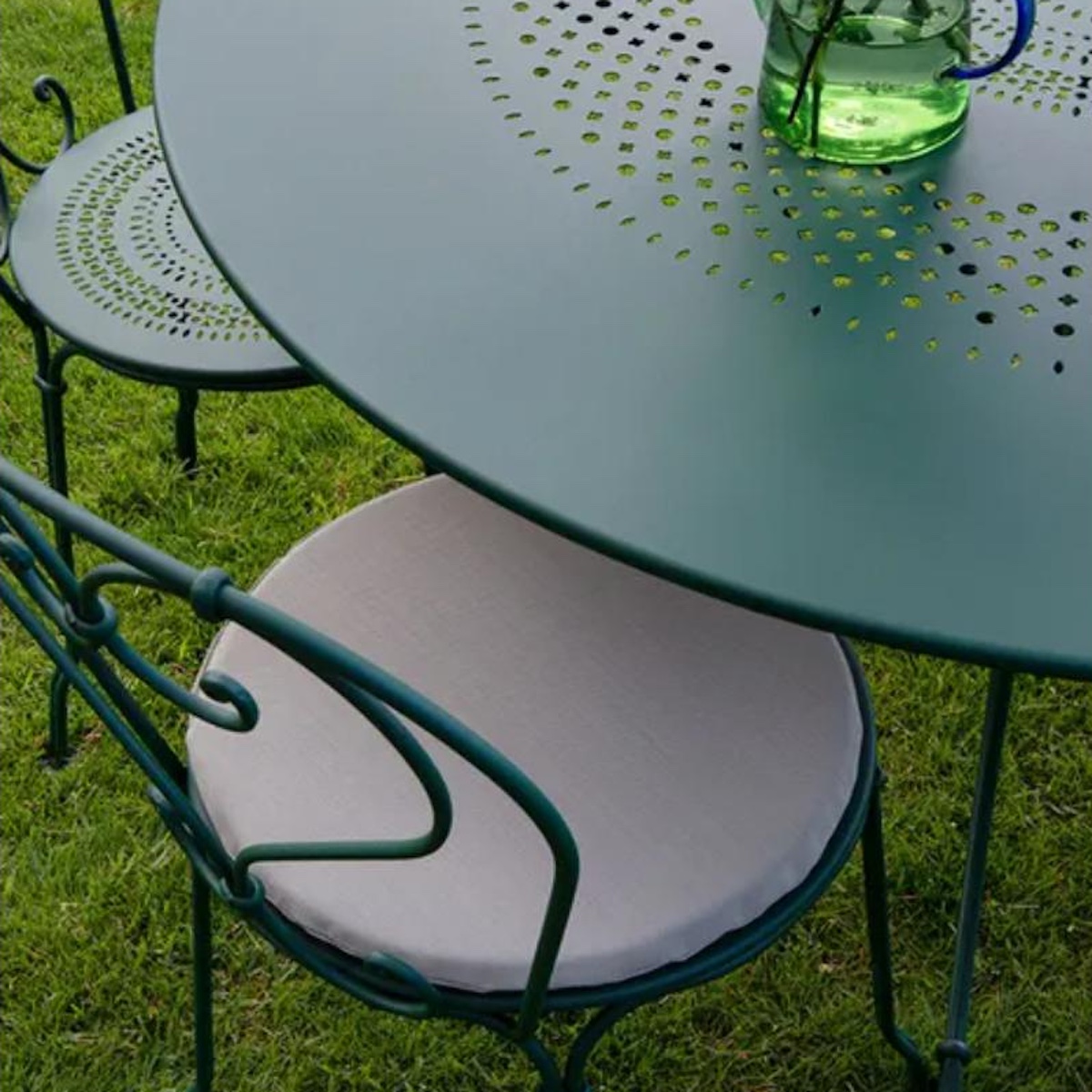 Galette ronde OUTDOOR Fermob 39cm gris nuit