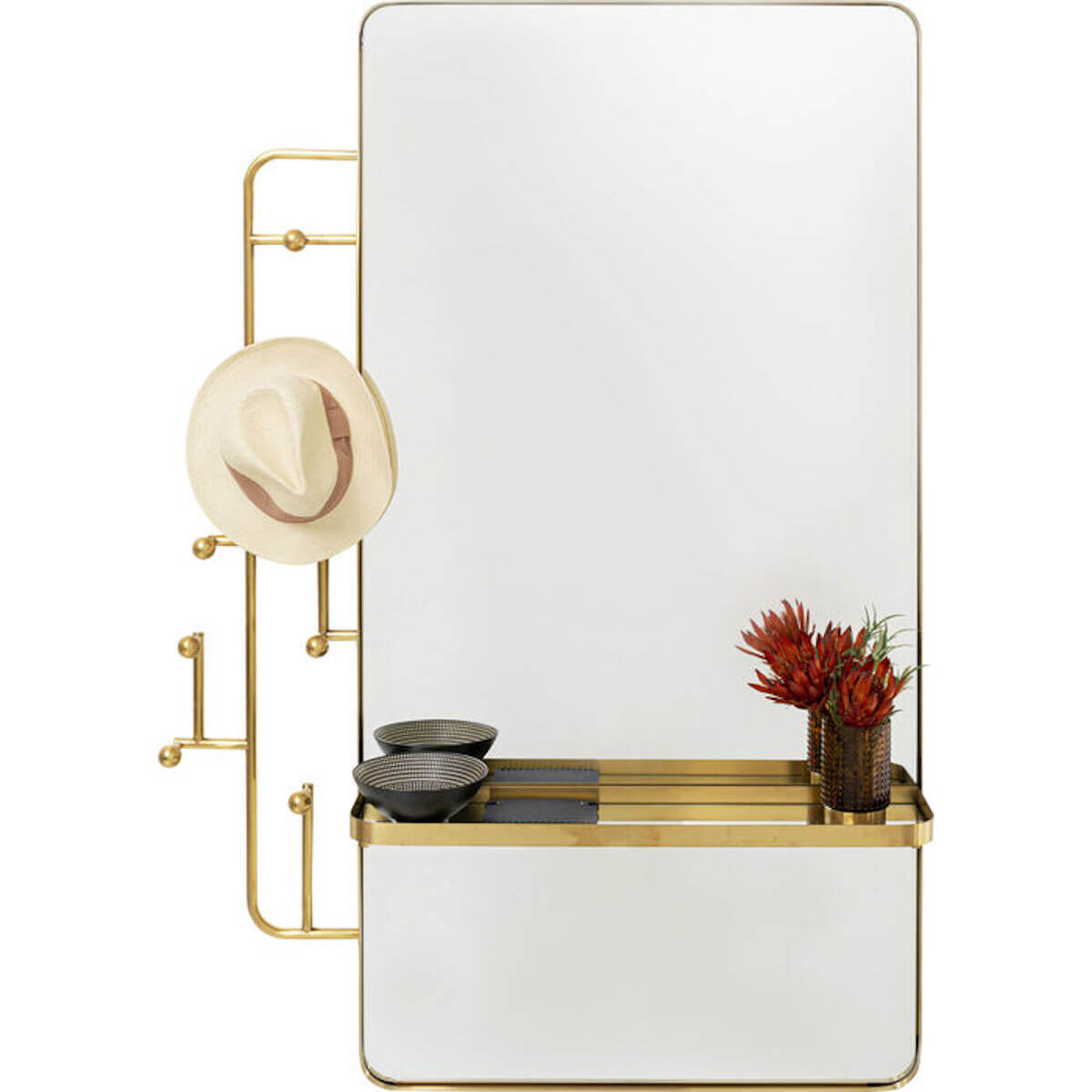 Garderobe-miroir murale TRISTAN Kare design 150X76cm