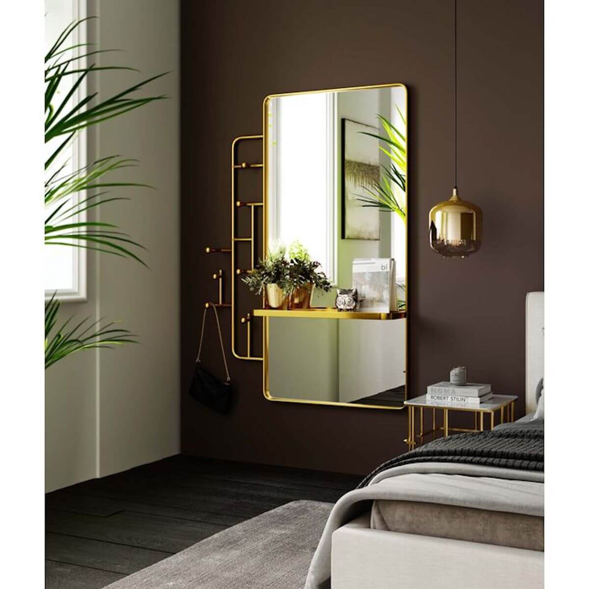 Garderobe-miroir murale TRISTAN Kare design 150X76cm