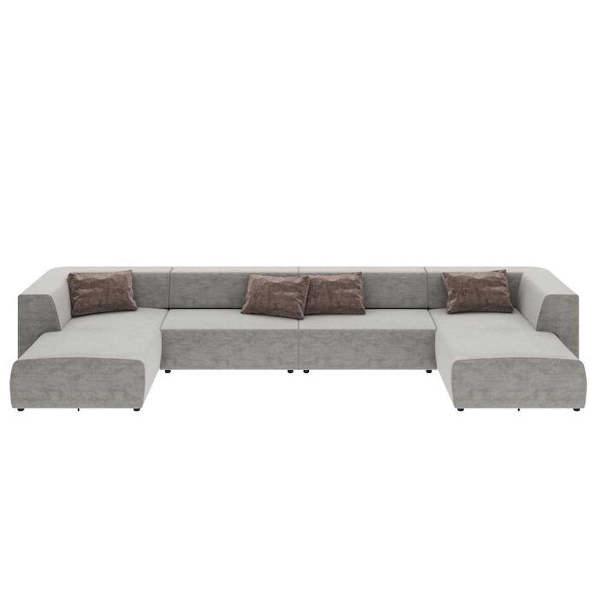 Grand canapé d'angles INFINITY MALIBU Kare Design gris