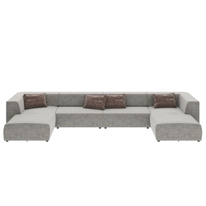 Grand canapé d'angles INFINITY MALIBU Kare Design gris