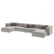 Grand canapé d'angles INFINITY MALIBU Kare Design gris