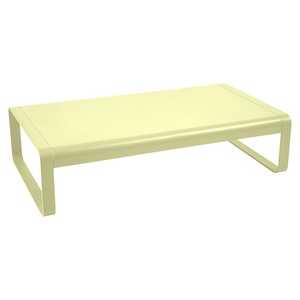 Grande table basse 138x80cm BELLEVIE Fermob citron givré