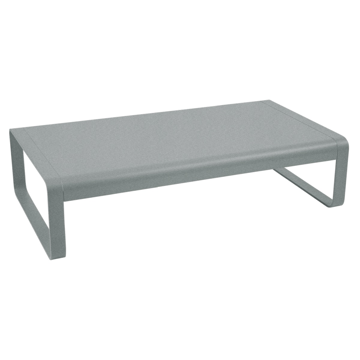 Grande table basse 138x80cm BELLEVIE Fermob gris lapilli