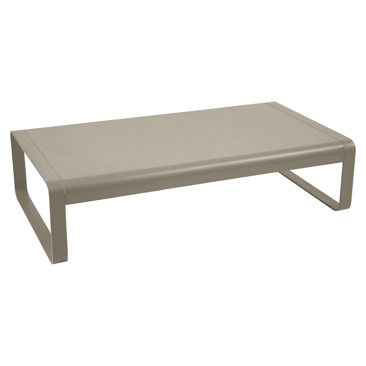 Grande table basse 138x80cm BELLEVIE Fermob muscade