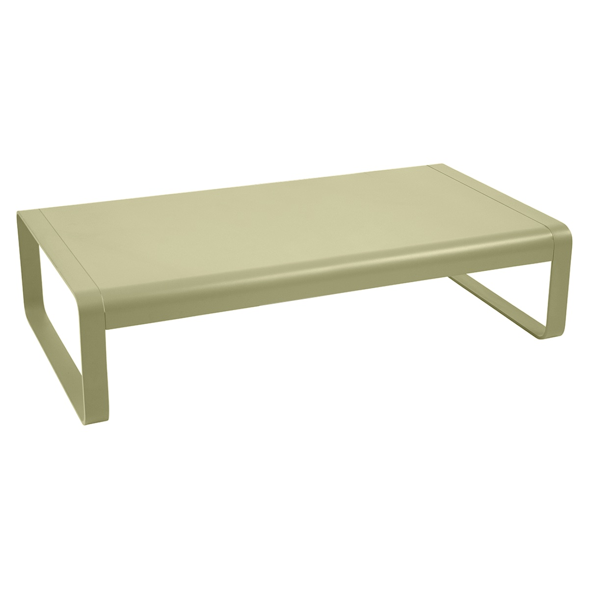 Grande table basse 138x80cm BELLEVIE Fermob vert tilleul
