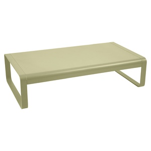 Grande table basse 138x80cm BELLEVIE Fermob vert tilleul