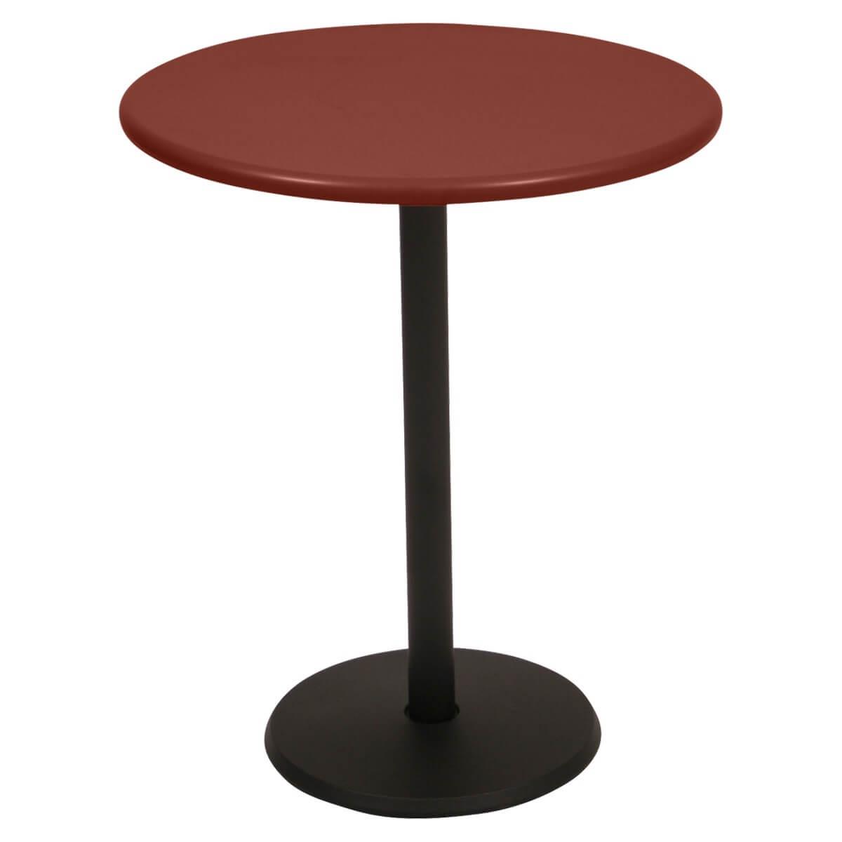 Guéridon 60cm CONCORDE PREMIUM Fermob rouge ocre