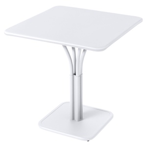 Guéridon 71x71cm plateau plein LUXEMBOURG Fermob blanc coton