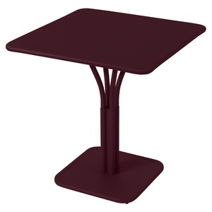 Guéridon 71x71cm plateau plein LUXEMBOURG Fermob cerise noir