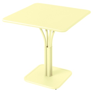 Guéridon 71x71cm plateau plein LUXEMBOURG Fermob citron givré