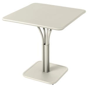 Guéridon 71x71cm plateau plein LUXEMBOURG Fermob gris argile