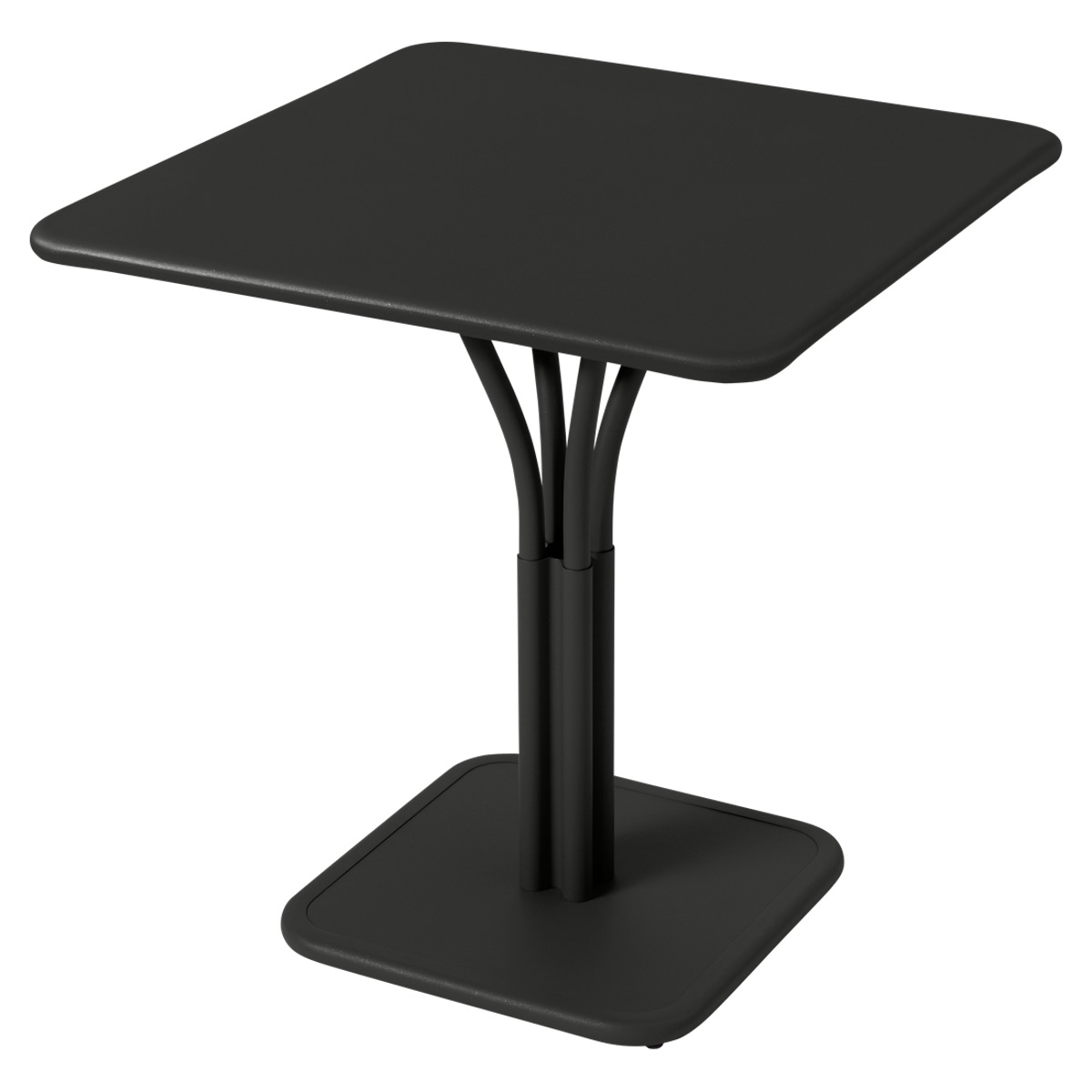 Guéridon 71x71cm plateau plein LUXEMBOURG Fermob noir réglisse
