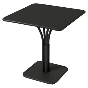 Guéridon 71x71cm plateau plein LUXEMBOURG Fermob noir réglisse